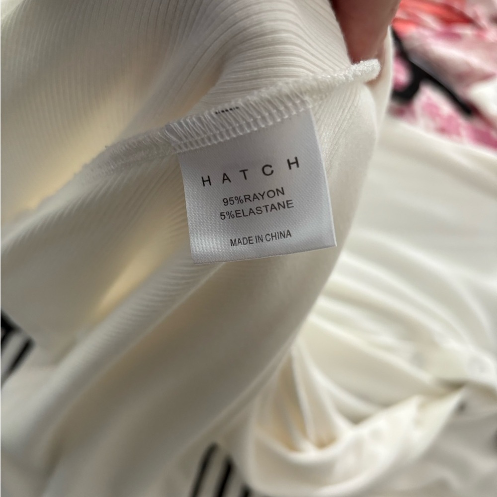 Hatch Ivory Ribbed Mini Dress - Picture 4 of 4